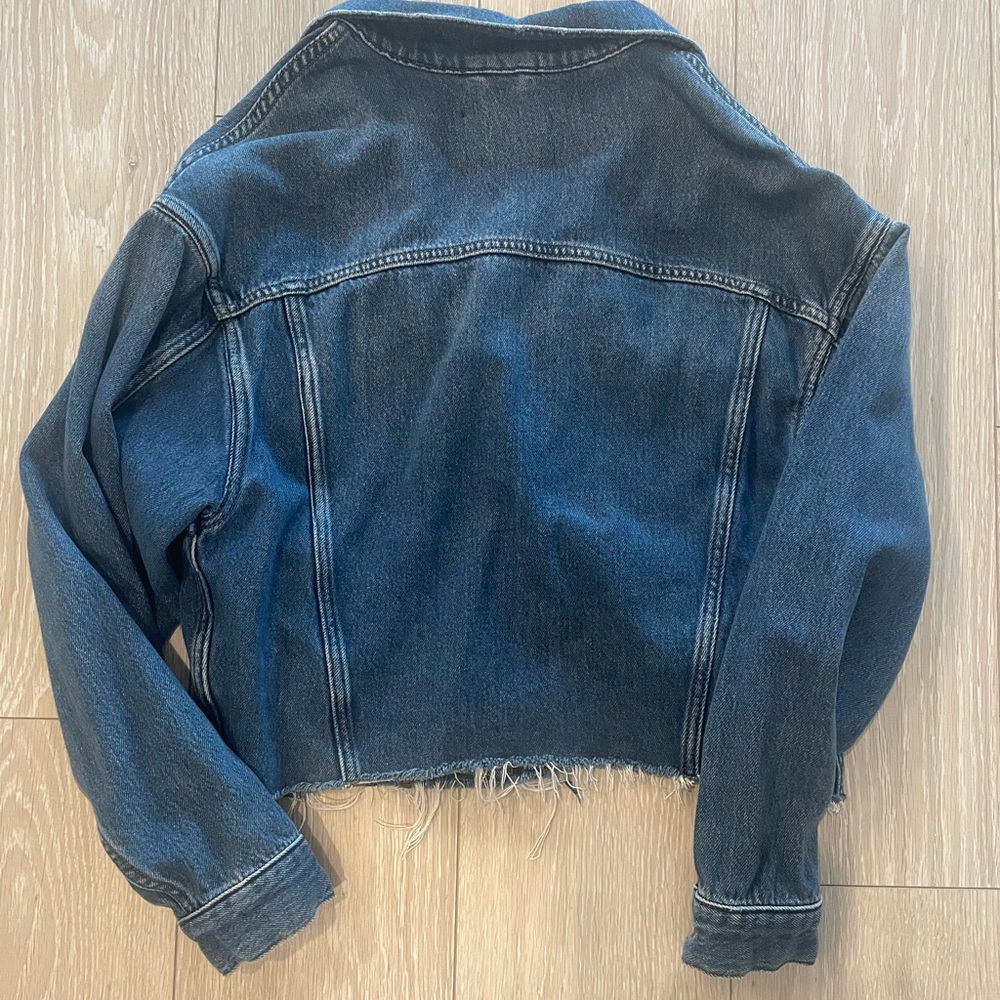 All Saints Women's Blue Jean Denim Jacket - Picture 5 of 9